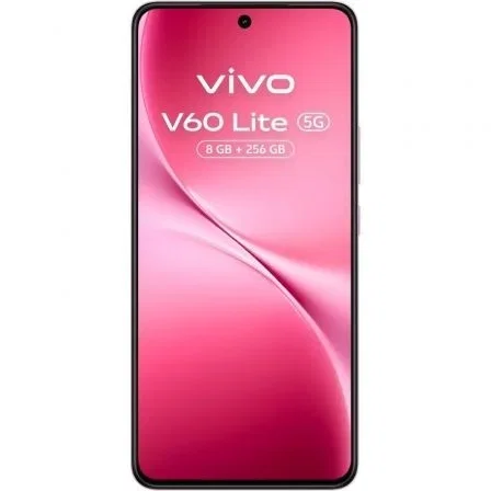 Vivo Smartphone V60 Lite 5G - 8GB RAM 256GB ROM - Pantalla AMOLED 6.77" 120Hz - Batería 6500 mAh con Carga 90W - Cámara Sony 50MP - Color Rosa - Incluye Cargador 90W y Buds